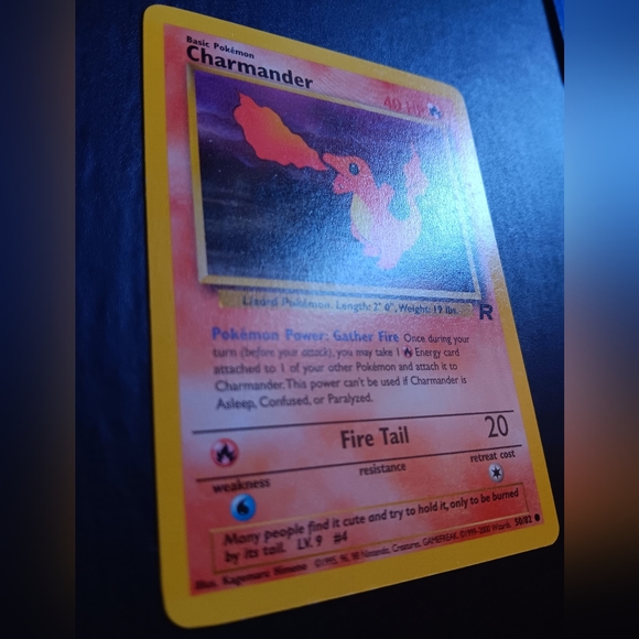 Charmander Pokemon Card - Team Rocket - NO. 50/82 Common Non-Holo - Picture 4 of 9